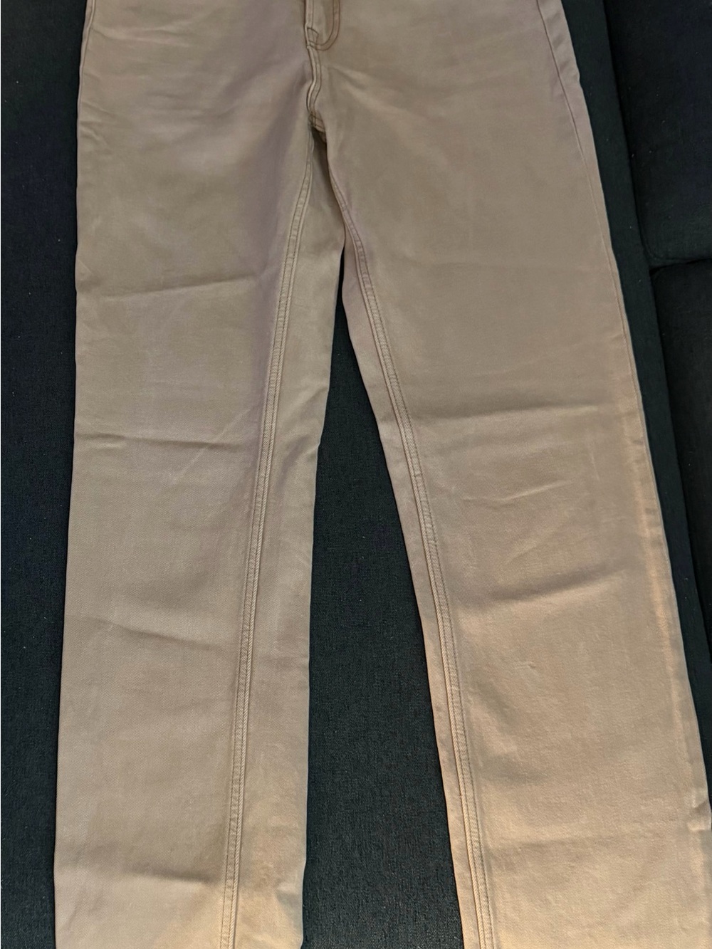 Everlane Straight-Leg Jeans in Taupe Brown